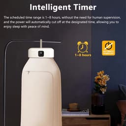 Draagbare Elektrische Kledingdroger – Opvouwbare Wasdroger met UV-Sterilisatie – Compacte Reisdroger voor Appartement, Reizen & Camping — thumbnail 5