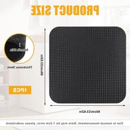Dubbelzijdige Antivibratiematten 60 x 60 cm voor Wasmachine, Droger en Koelkast - Waterdichte en Antislip Vloerbescherming voor Huishoudelijke Apparaten — thumbnail 5