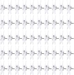 Decoratieve Punaises - Fotoclips - Foto's Bevestigen - 2-in-1 Ontwerp - 50 stuks - Zilver — thumbnail 4