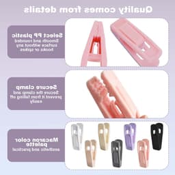 35 Packs Kledingknijpers in 7 Kleuren, Roestvrij Plastic Klemmen voor Kleding, Handdoeken en Foto's, Ideaal voor Waslijn en Creatieve Projecten — thumbnail 2