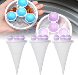 Filterzak voor wasmachine - Waszak voor pluisjes - Ontharingsapparaat - Wasmachine-reinigingsgaaszak - Haaropvangfilter - Wasmachine filterzakken - Haarverwijderaar voor honden- en kattenharen - Herbruikbaar - 3 stuks — thumbnail 1