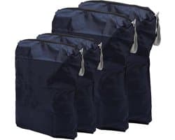 Set van 4 Waszakken, 45 x 60 cm en 60 x 90 cm, Waterdichte Waszakken voor Reizen en Kamperen, Ideaal voor Vuile Kleding en Organisatie