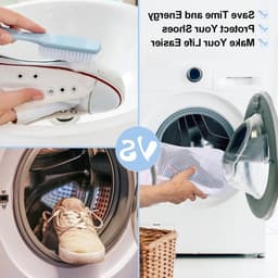 Schoenwaszakken 2-Pack - Honingraat Net voor Sport- en Hardloopschoenen, Sokken en Speelgoed - Ideaal voor Fijne Was en Bescherming — thumbnail 2