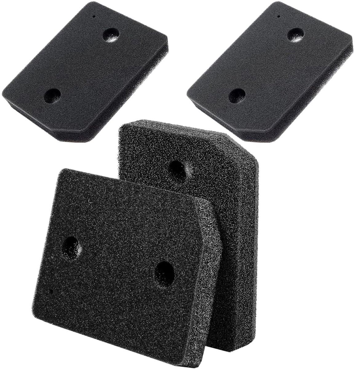 4-delige drogerfilterset, geschikt voor Miele T1-drogers (9164761), filter voor warmtepompdrogers, pluizenfilter, vervangend schuimfilter – voor Wasdrogers - Basisfilter - mat zwart — afbeelding 1