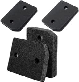 4-delige drogerfilterset, geschikt voor Miele T1-drogers (9164761), filter voor warmtepompdrogers, pluizenfilter, vervangend schuimfilter – voor Wasdrogers - Basisfilter - mat zwart — thumbnail 1