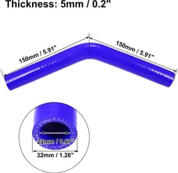Dailygoods - Universele 22mm Auto Koppeling Silicone Slang Blauw — thumbnail 4