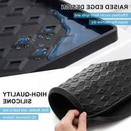 Waterdichte antislip wasmachineonderlegger 60 x 50 cm, afwasbare bescherming voor wasmachine en droger, duurzame siliconen mat — thumbnail 2