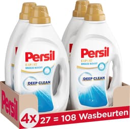 Persil Gel Breeze Boost - Vloeibaar Wasmiddel - Voor Alle Kleuren Was - Hygiënische Frisheid - 4 x 27 Wasbeurten — thumbnail 1