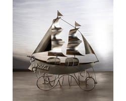 Schip, Wijnfleshouder, Metalen Fleshouder, Decoratieve Schip Fleshouder
