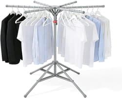 Droogmolen met Voet voor Camping & Thuis - Wasrek Staand - Droogrek Inklapbaar - praktisch