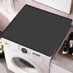 Beschermhoes Wasmachine Droger - Droger Topper Mat - Apparaten Beschermen - Antislip Hittebestendig - 60x60 cm - Zwart — thumbnail 4