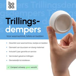 Bodo® Trillingsdempers Wasmachine - Droger – Set van 8 – Wit — thumbnail 3