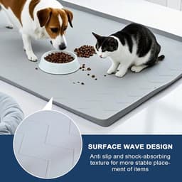 Opvangbak AC - Drainagebak Rubber - Vocht Opvangen - Antislip Mat - 55x55 cm - Grijs — thumbnail 3