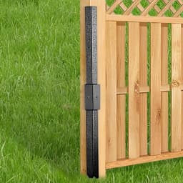 Grondankers Hekpalen - Versterkingspalen Omheining - Hekken Repareren - Verdikte Barrière Ondersteuning - 71.5 cm - Zilverkleurig — thumbnail 2