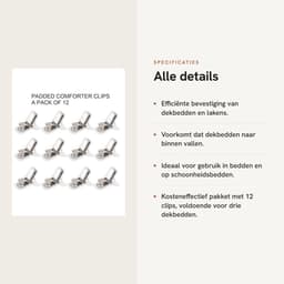 Dailygoods- Dekbedclips voor Dikke Dekbed - 12 Stuks - Dekbedbevestigingsclips - Lakenbevestigingsclip - Beddengoedaccessoires - Lichtgewicht en Praktisch - Beddengoedclips — thumbnail 3