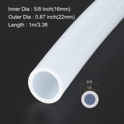 Dailygoods- Siliconen Slang 1m - Flexibele Slang - 16mm ID/22mm OD - Hoog Temperatuur - Vloeistoftransmissie - Irrigatie/Brouwerij - Afvoerslang — thumbnail 2