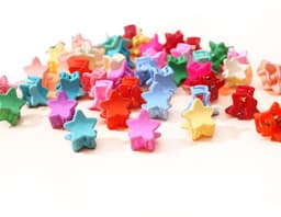 Dailygoods- Haarclips 50 Stuks - Mini Haarclips - Kleurrijke Haar Klemmen - Stervormige Haarclips - Leuke Haarclips - Geschikt voor Dames en Meisjes - Haarklemmen — thumbnail 1