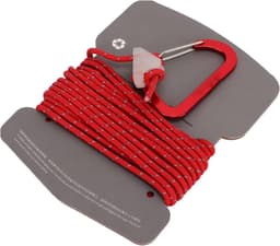 Camping Waslijn - Reis Waslijn - Buiten Kleding Drogen - Reflecterende Staaldraad - Verstelbare Lengte - Rood — thumbnail 5