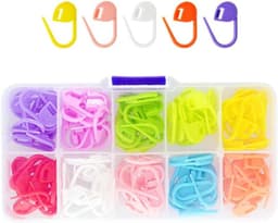Breinaald Clips - Steekmarkeerders - Breien Haken - Vergrendelbare Clips - 21.1X1.1cm - Multicolor — thumbnail 1