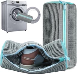 Wasmachine tas voor kinderen, herbruikbare sneaker waszak - 2 stuks, schoenbescherming — thumbnail 3