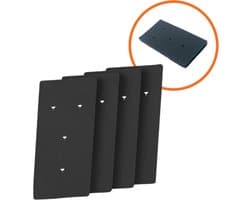 4 STUKS Filter geschikt voor Droger Whirlpool Bauknecht Ignis (met 4 gaatjes) - 481010345281 - 8015250474909 - 481010716911 - Spons Foam Schuim