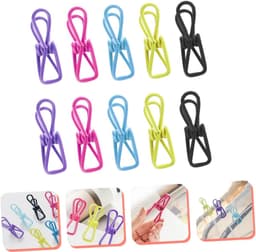 Metalen Droogrekken - Wasknijpers clips - Kleding drogen - Sterke klemkracht - 10 stuks - Willekeurige kleur — thumbnail 5