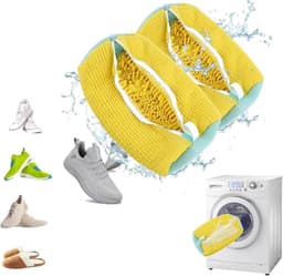 Set van 2 waszakken voor schoenen, herbruikbare waszakken voor de wasmachine, ideaal voor alle soorten schoenen — thumbnail 1