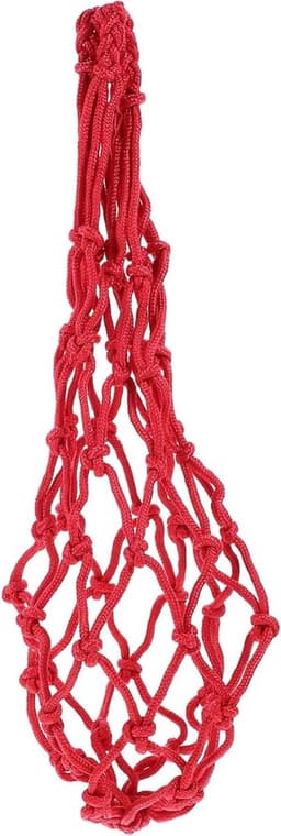Hangende Voerzak - Fruithouder Netzak - Kippen Voeren - Wasbaar Polyester - 41X51CM - Rood — thumbnail 1