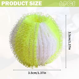 6 stuks herbruikbare wasmachine-verwijderingsballen, herbruikbare lintbal voor katten en huisdieren, haarverwijderaar voor wasmachines (groen) — thumbnail 3