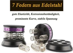Luidspreker Isolatie Voeten - Schokdempers Veer - Trillingen Dempen - CNC Gefreesd Aluminium - 38.5 x 43 mm - Zwart — thumbnail 5