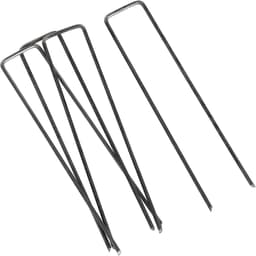 Grondankers - Grondpennen Tentnagels - Tuin Vastzetten - Afgeronde U-vorm - 100 stuks 150mm - Onverzinkt — thumbnail 2