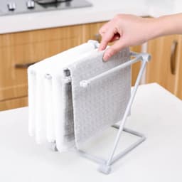 Vouwbaar Droogrek voor Keukenhanddoeken en Afwasdoeken - Minimalistische Organizer voor Handdoek en Keukenrag — thumbnail 1