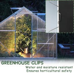 ONF3 - Greenhouse Clips - 50 Stuks - Voor Bevestigen van Tuinbedekking - Groen - Stevige Klemmen - Ideaal voor Serres - Robuuste Materialen — thumbnail 5