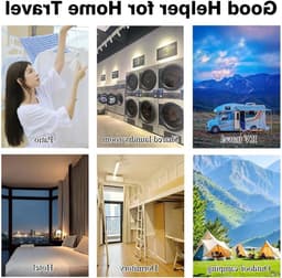 Verstelbare en Winddichte Waslijn 5m - Retractable Drooglijn voor Binnen en Buiten, Ideaal voor Wasgoed, Beddegoed en Kampeeraccessoires — thumbnail 5