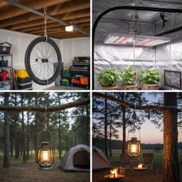 Verstelbare Reflecterende Windtouw met Katrol, 4 meter, Sterk en Duurzaam Touw voor Kamperen, Kleding Drogen en Buitenactiviteiten — thumbnail 4