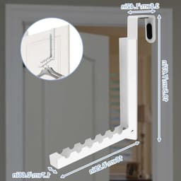 2-delig opvouwbaar droogrek voor kleding met 6 slots, ideaal voor camping, reizen en hotelgebruik, ruimtebesparend en multifunctioneel — thumbnail 5