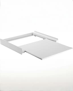 TIM® Tussenstuk Wasmachine Droger - Stapelkit - Tussenstuk Wasmachine en Droger - Tussenstuk Wasmachine Droger Zwart - Tussenstuk Wasmachine Droger Aeg - Wit - 60cm x 72cm x 10cm — thumbnail 1