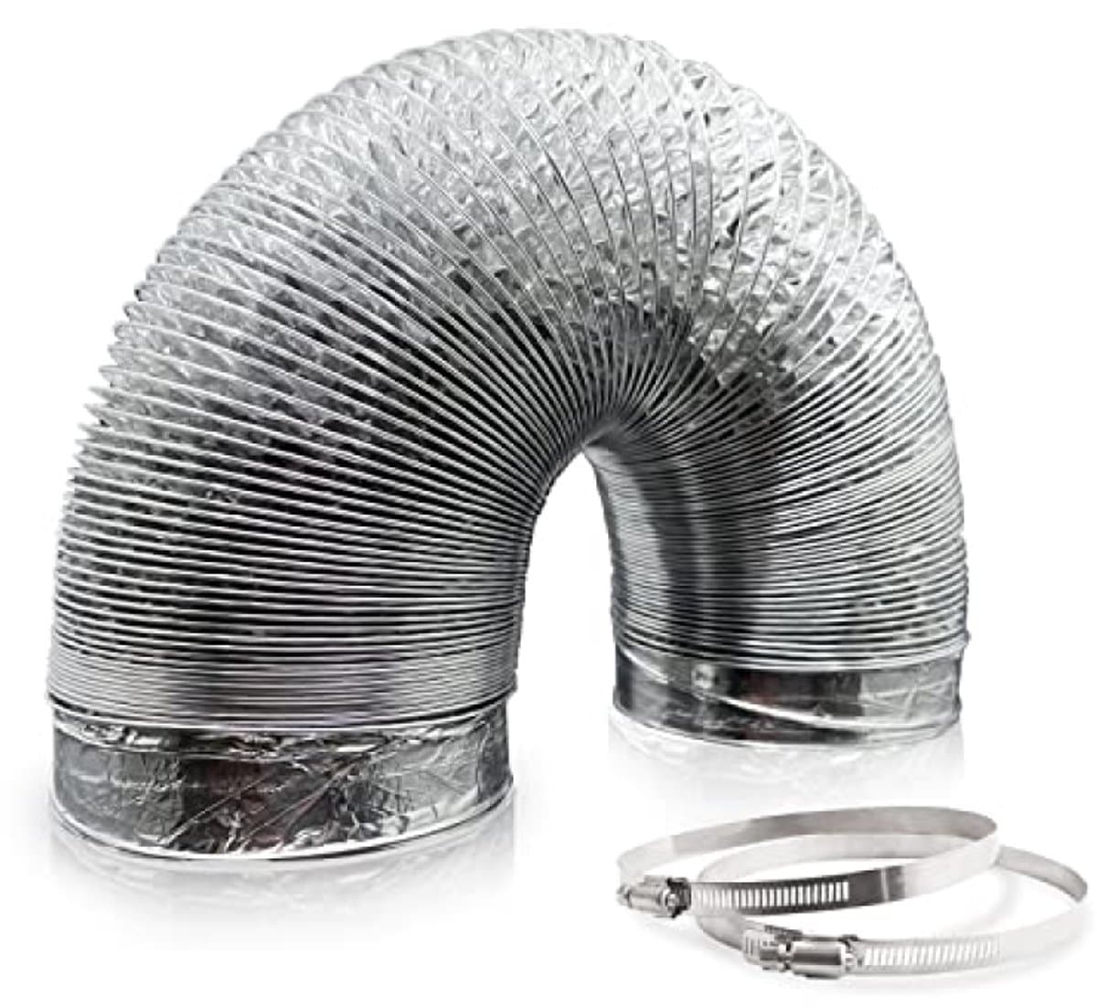 PromoHome Aluminium Flexibele Ventilatieslang 150mm x 5m - Aluflexbuis voor Afzuigkap en Ventilator - Vlamvertragend & Corrosiebestendig — afbeelding 1