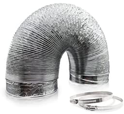 PromoHome Aluminium Flexibele Ventilatieslang 150mm x 5m - Aluflexbuis voor Afzuigkap en Ventilator - Vlamvertragend & Corrosiebestendig — thumbnail 1