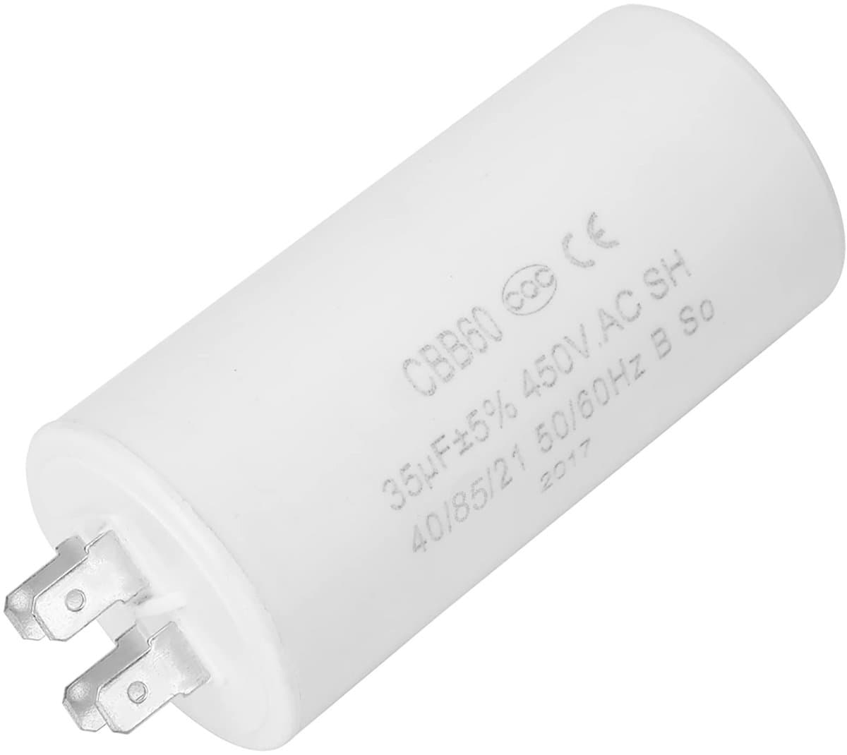 Dailygoods - Kondensator 35µf - Motor Lopende Startcondensator - Eco-vriendelijke 4-pins - 450V 35Uf - Hoog isolatieweerstand - Geschikt voor diverse... — afbeelding 1