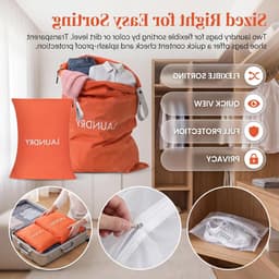 Waterdichte reiswaszakken met ritssluiting - 2 stuks voor veilig en georganiseerd reizen, ideaal voor kleding en schoenen — thumbnail 5