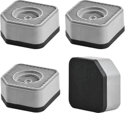 Dailygoods- Anti-vibratiepads - Set van 4 - Antislip rubberen stabilisator - Schokabsorberend - Universele houder - Vermindert trillingen en geluiden — thumbnail 1