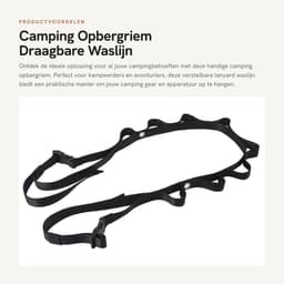 Dailygoods- Opbergriem Verstelbaar - Draagbare Waslijn - Nylon Touw - Camping Gear - Sterk Draagvermogen - Eenvoudig Ontwerp — thumbnail 1