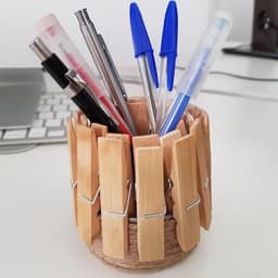 Wasknijpers Houten - Kleine Klemmen - Was Ophangen - Duurzaam Beukenhout - 400 Stuks - Natuurlijk — thumbnail 4