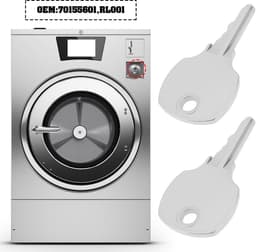 Dailygoods- Wasmachine Sleutels 2x - Vervangonderdeel 70155601/RL001 - Compatibel met Speed Queen/Huebsch/UniMac - Duurzaam metaal - Betrouwbare prestaties - Vervangsleutel — thumbnail 4