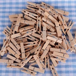 Dailygoods- Mini Wasknijpers 100 Stuks - Houten Klemmen - Herbruikbaar - Weerbestendig - Multifunctioneel - Milieuvriendelijk — thumbnail 2