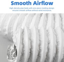 Dailygoods- Afvoerslang 100 mm Flexibel - Aluminium/PVC - Slangklemmen - Ventilatieslang - Wasdroger/Airco - 3 meter lengte — thumbnail 4