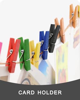 Mini wasknijpers - Kleine clips - Foto's ophangen - Natuurlijk hout - 100 stuks - Zwart — thumbnail 5