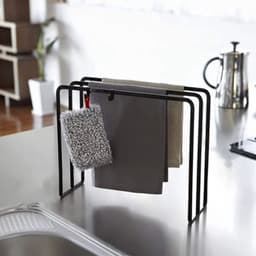 Dailygoods- Droogrek Roestbestendig - Handdoekrek Keuken - Handdoekhouder Badkamer - Staand Ontwerp - Drie Rijen Hangers - Duurzaam Ijzer — thumbnail 5