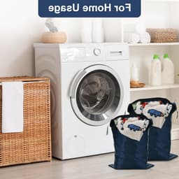 Dailygoods - 4 stuks waszakken, opvouwbare reistas voor vuile kleding, herbruikbare en waterdichte natte tassen met ritsen voor zwemmen, yoga, training, reizen familievakantie (blauw en zwart) — thumbnail 2